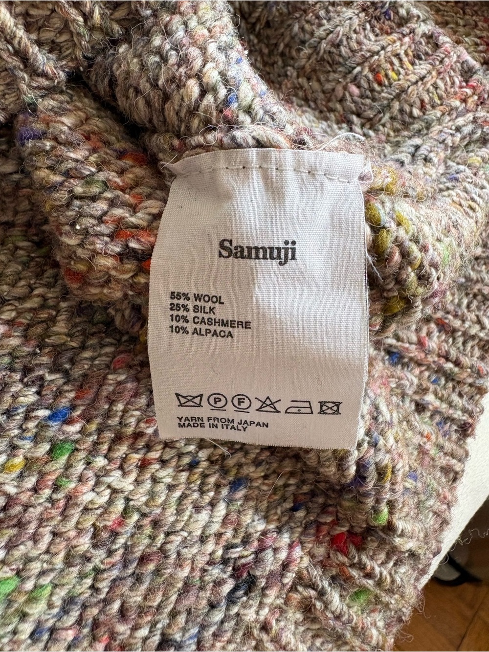 Samuji Wool/Silk Knit Sweater - Picture 4 of 8